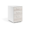 cajonera de escritorio california strong 2 cajones archivo blanco 1