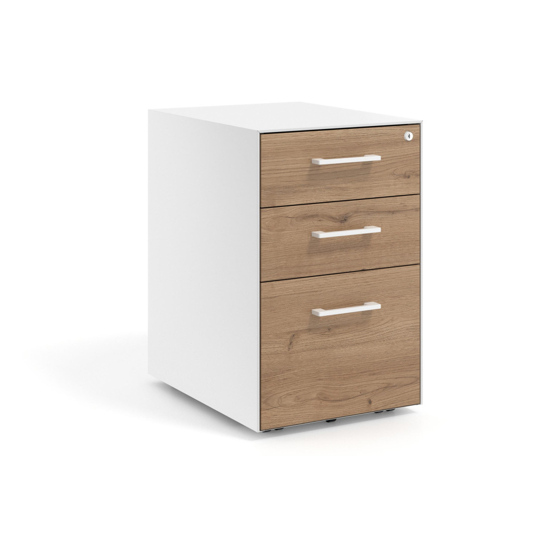 cajonera de escritorio naturale strong 2 cajones archivo blanco 1