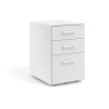 cajonera de escritorio blanco mate strong 2 cajones archivo blanco 1