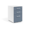 cajonera de escritorio azul talco strong 2 cajones archivo blanco 1