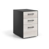 cajonera de escritorio california strong 2 cajones archivo negro 1
