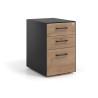 cajonera de escritorio naturale strong 2 cajones archivo negro 1