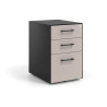 cajonera de escritorio gris coco strong 2 cajones archivo negro 1