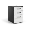cajonera de escritorio albo strong 2 cajones archivo negro 1