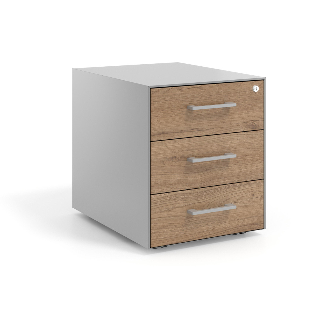 cajonera de escritorio naturale strong 3 cajones aluminio 1