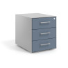 cajonera de escritorio azul talco strong 3 cajones aluminio 1
