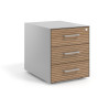 cajonera de escritorio rayado natural strong 3 cajones aluminio 1