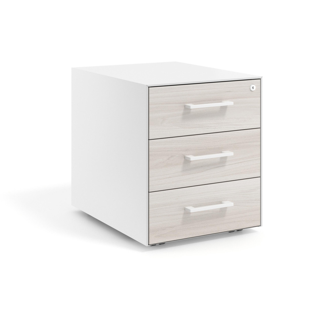 cajonera de escritorio california strong 3 cajones blanco 1