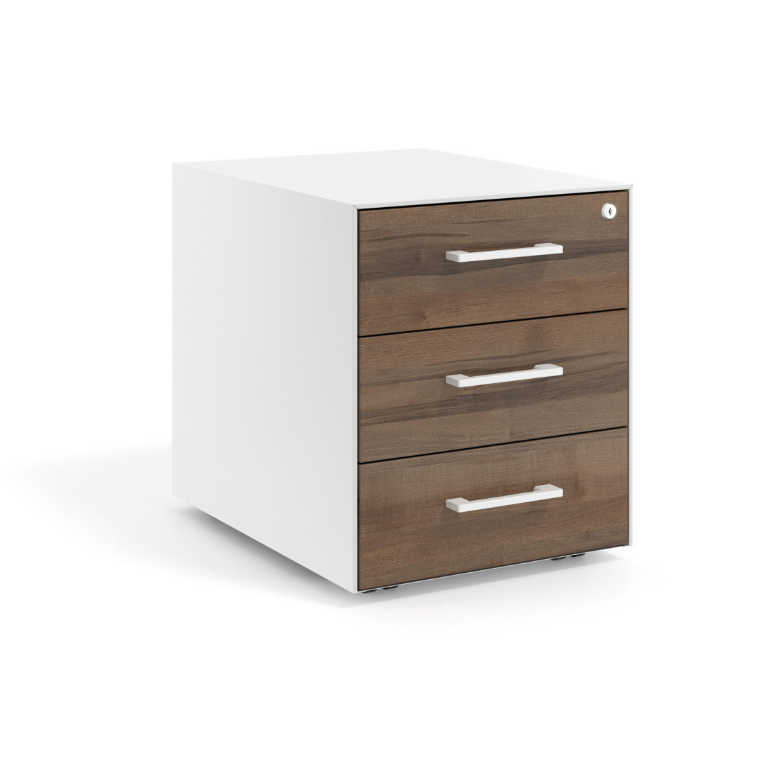 cajonera de escritorio noce sabi strong 3 cajones blanco 1