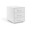 cajonera de escritorio blanco mate strong 3 cajones blanco 1