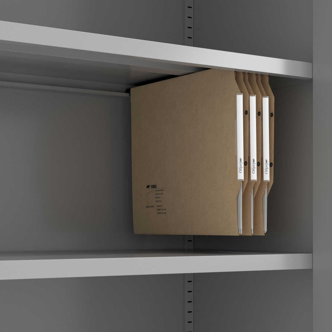 Estanteria metálica de oficina sin puertas Strong 185x92cm