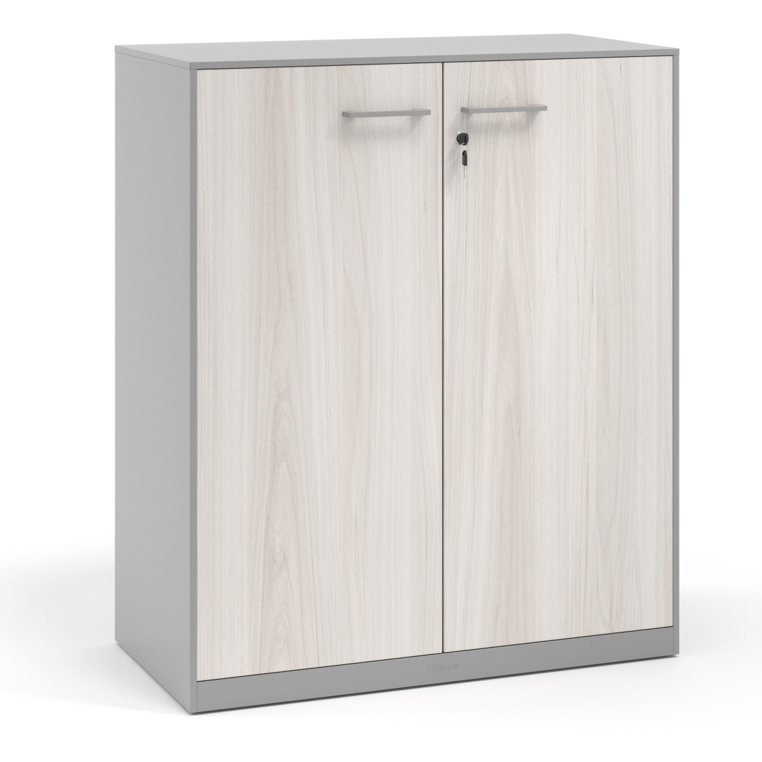 armario de oficina 109x92 california strong puertas de melamina aluminio 1