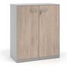armario de oficina 109x92 sahara strong puertas de melamina aluminio 1