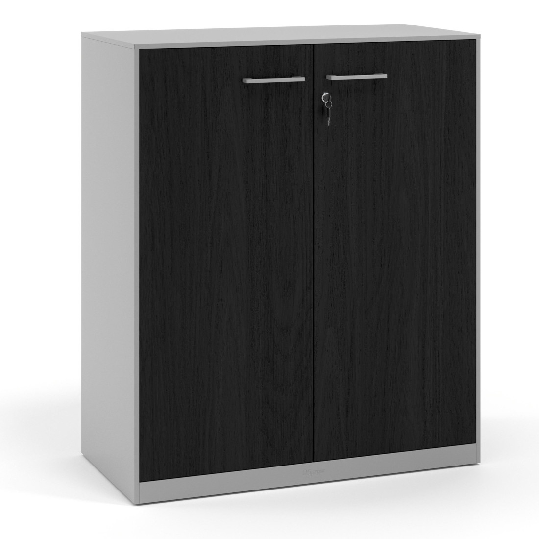 armario de oficina 109x92 bocamina strong puertas de melamina aluminio 1