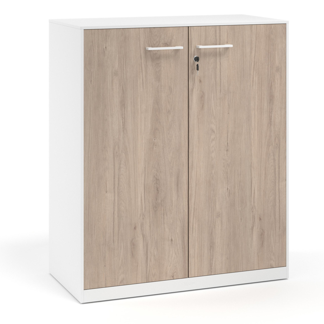 armario de oficina 109x92 sahara strong puertas de melamina blanco 1