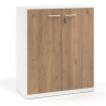 armario de oficina 109x92 naturale strong puertas de melamina blanco 1