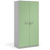 armario de oficina 185x92 verde talco strong puertas de melamina aluminio 1