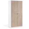 armario de oficina 185x92 sahara strong puertas de melamina blanco 1