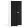 armario de oficina 185x92 bocamina strong puertas de melamina blanco 1