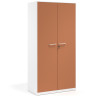 armario de oficina 185x92 terracota strong puertas de melamina blanco 1