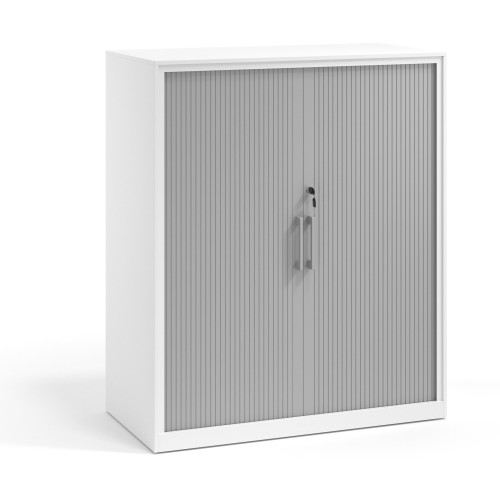 Armario de persiana Strong 109x92cm, estructura blanca - Aluminio, 109X92