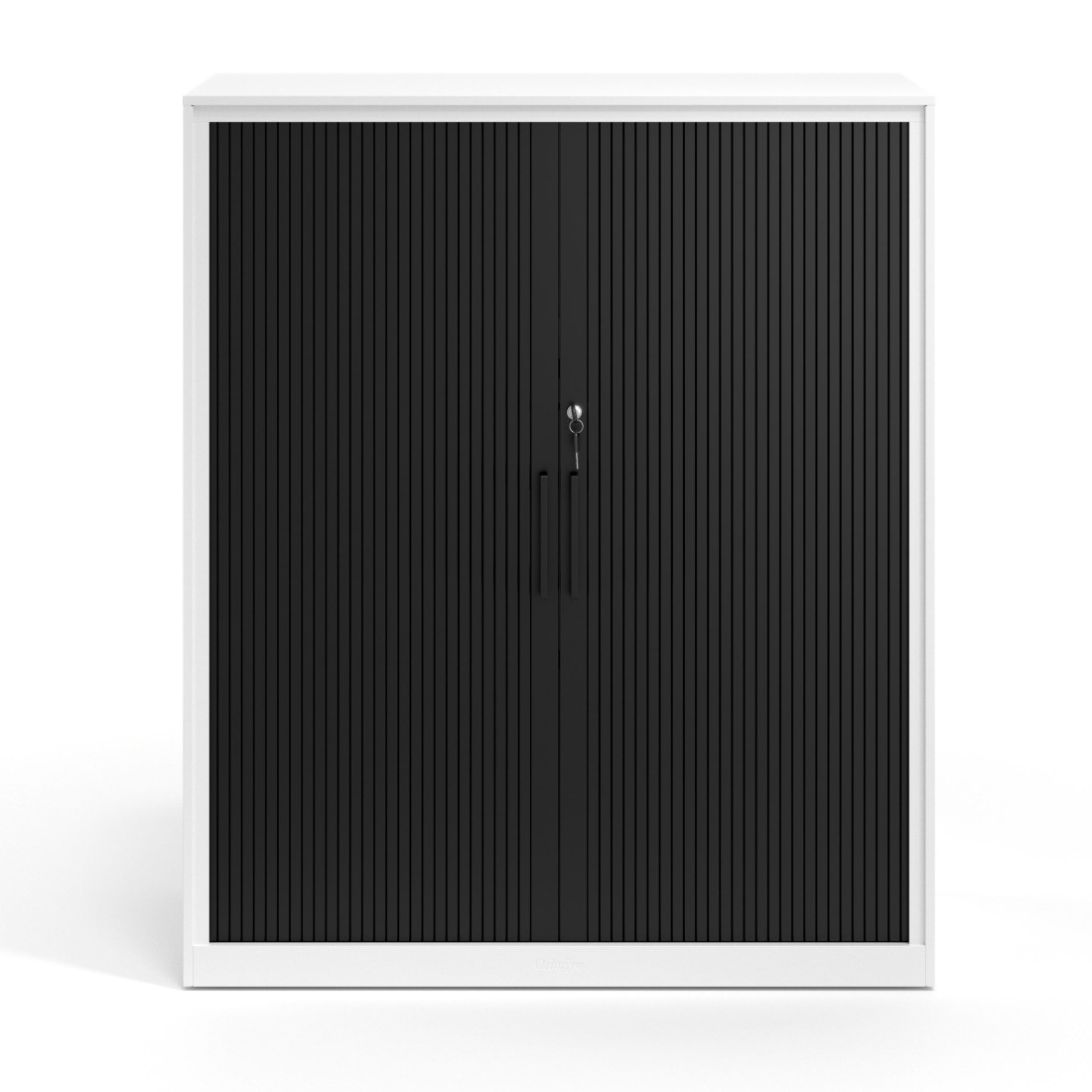 armario de persiana 109x92 negro strong puertas de persiana blanco 4