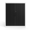 armario de persiana 109x92 negro strong puertas de persiana blanco 4