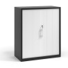 Armario de persiana Strong 109x92cm, estructura negro - BLANCO