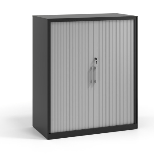 Armario de persiana Strong 109x92cm, estructura negro - Aluminio, 109X92