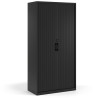 Armario de persiana Strong 185x92cm, estructura negro - NEGRO