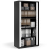 armario de persiana 185x92 blanco strong negro 3