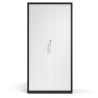 armario de persiana 185x92 blanco strong negro 4