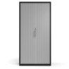 armario de persiana 185x92 aluminio strong negro 4