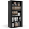 armario de persiana 185x92 negro strong negro 3