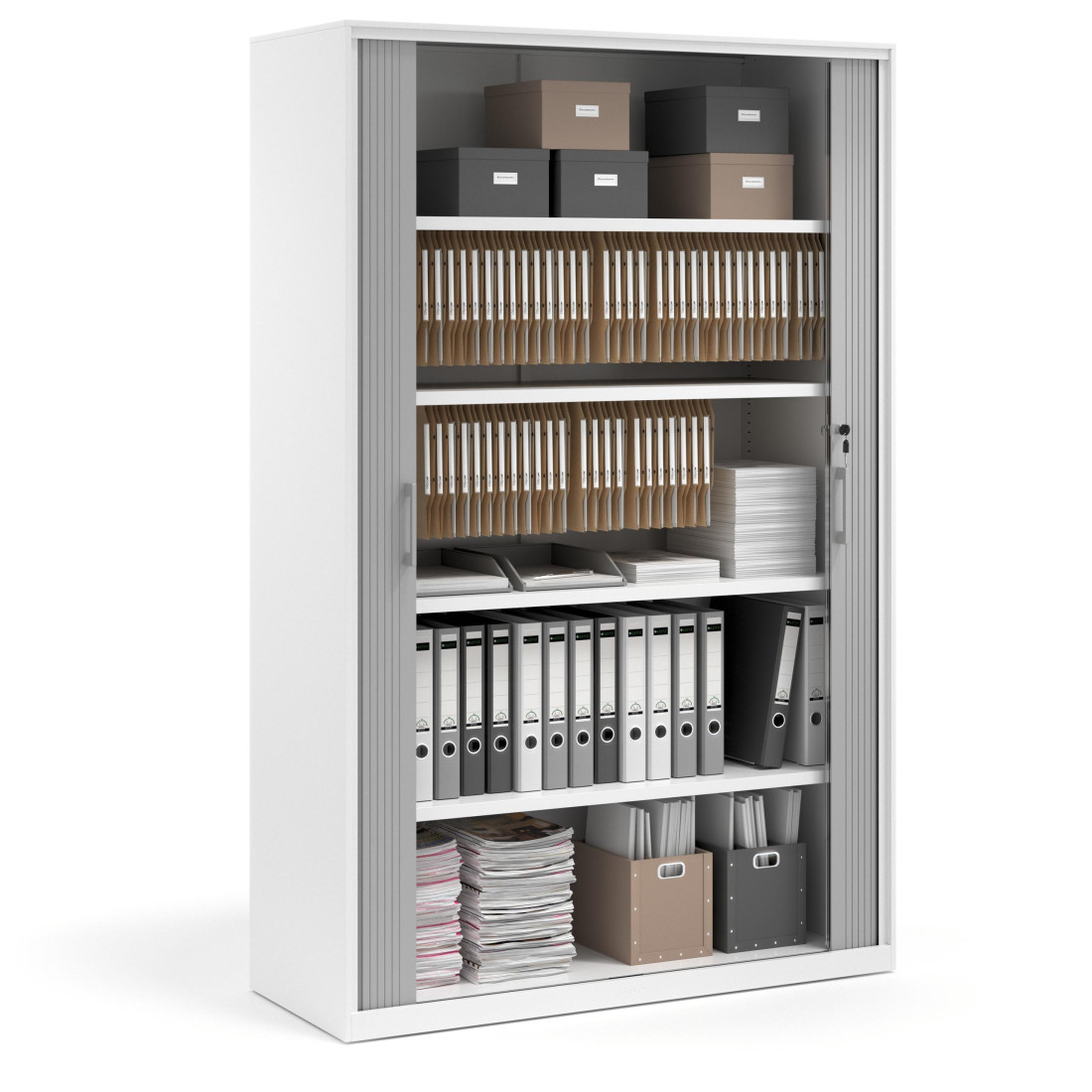 armario de persiana 185x120 aluminio strong blanco 3