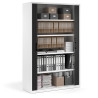 armario de persiana 185x120 negro strong blanco 3