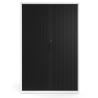 armario de persiana 185x120 negro strong blanco 4
