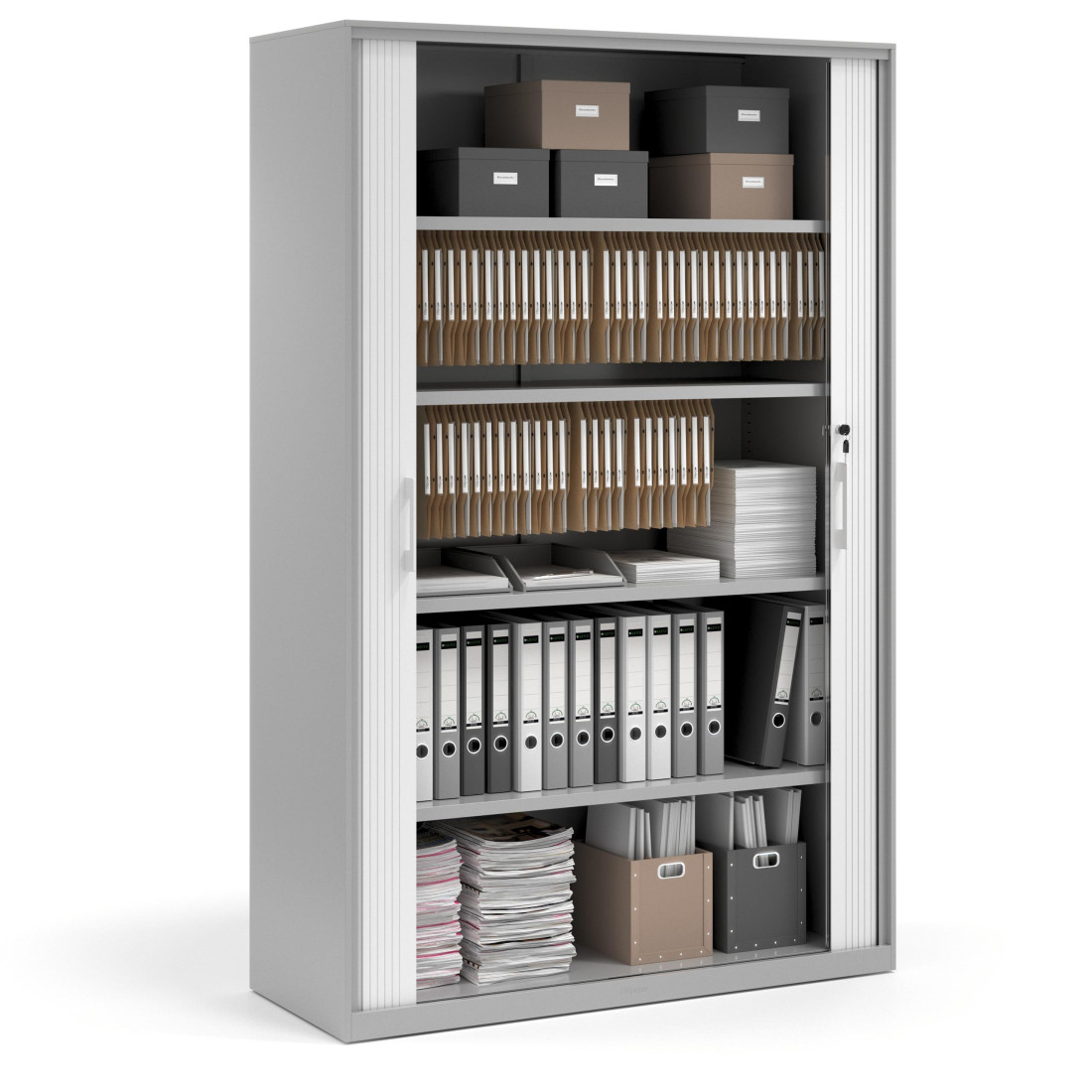 armario de persiana 185x120 blanco strong aluminio 3
