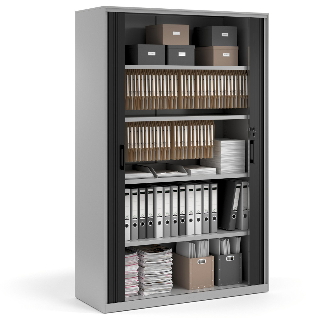 armario de persiana 185x120 negro strong aluminio 3