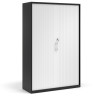 Armario de persiana Strong 185x120cm, estructura negro - BLANCO