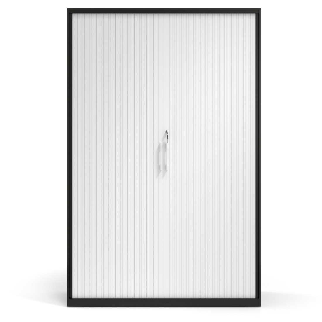 armario de persiana 185x120 blanco strong negro 4