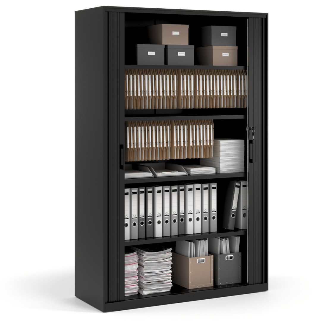 armario de persiana 185x120 negro strong negro 3