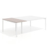 Mesa de cabecera kube para bench 142 estructura blanca - GRIS COCO