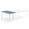Mesa de cabecera kube para bench 142 estructura blanca - AZUL TALCO