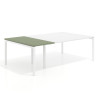 Mesa de cabecera kube para bench 142 estructura blanca - RAYADO SAUCE
