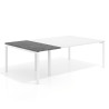 Mesa de cabecera kube para bench 142 estructura blanca - Cemento