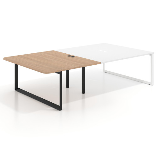 Mesa de cabecera Delta para bench 166 estructura negra - 166x130