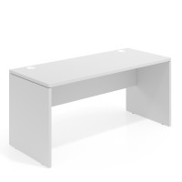 Mesa de Oficina Work fondo 68 estructura monocolor - BLANCO MATE, 160x68