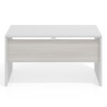 Mesa de Oficina Work fondo 60 estructura bicolor
