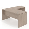 Mesa de escritorio en L Work fondo 68 estructura monocolor